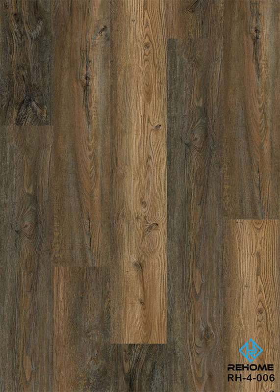 Bailiúchán Bunúsach Uiscedhíonach SPC Vinyl Flooring